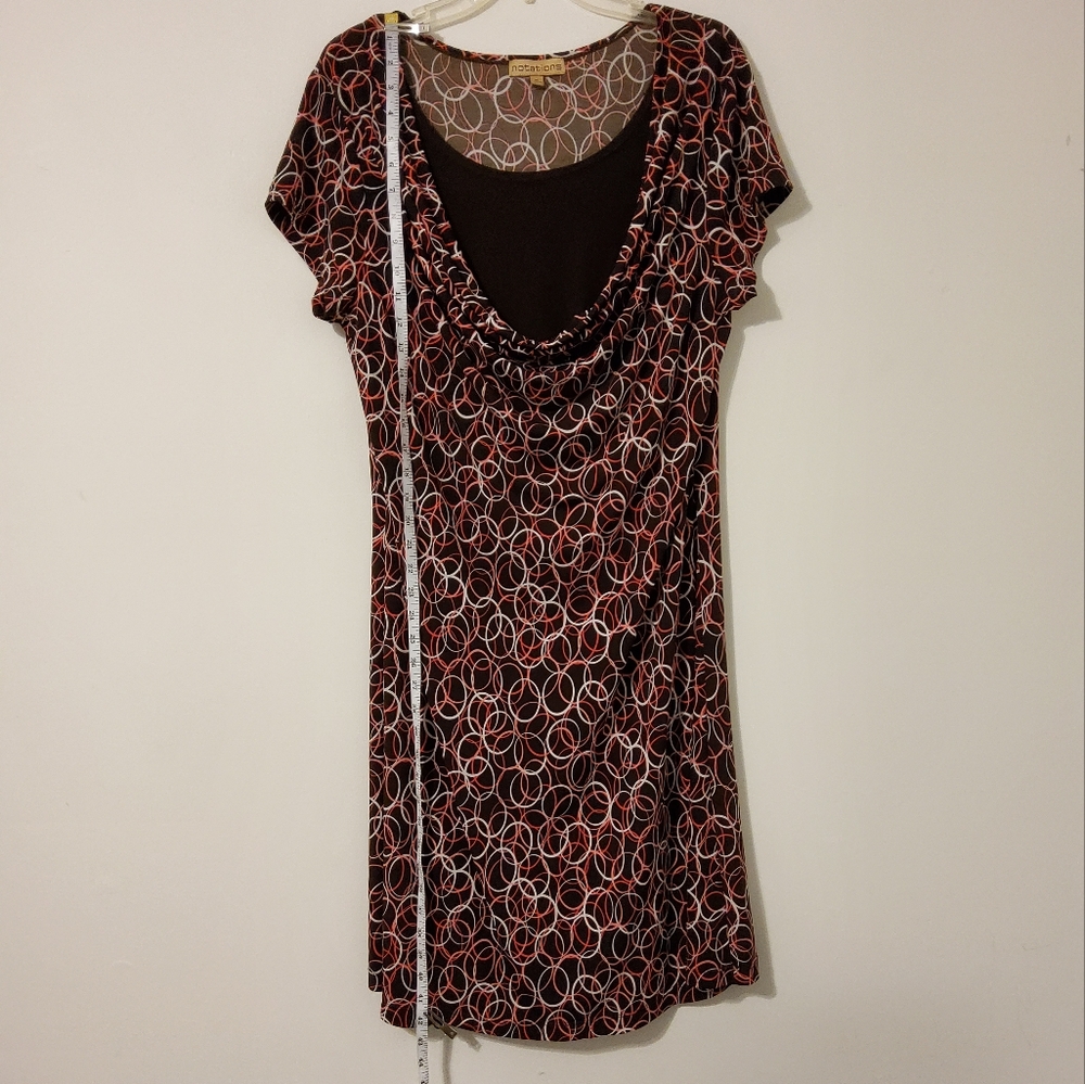 Notations Stretch Brown Multi-Colored Geometric P… - image 2